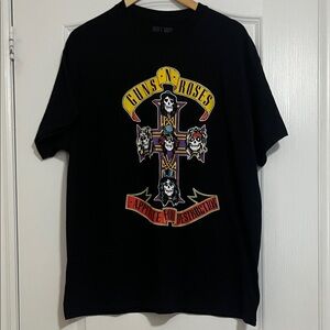 NEW Guns N' Roses Black Graphic Band Tee / T-shirt